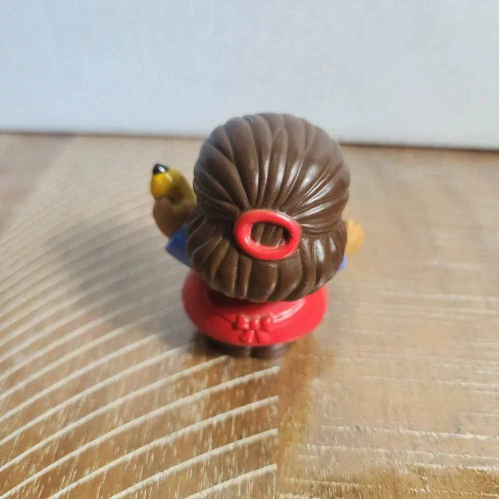 Fisher Price Little People Girl Student with Yellow Pencil Figure 2004 Mattel